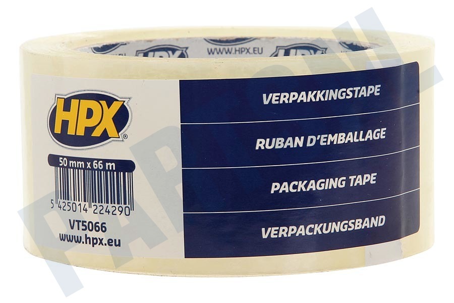 HPX VT5066 Verpakkingstape Transparant 50mm x 66m