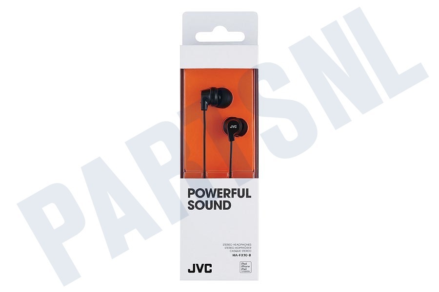 JVC HA-FX10-B-E In Ear Hoofdtelefoon Zwart