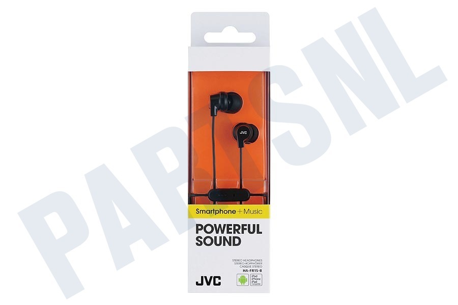 JVC HA-FR15-B-EF In Ear Hoofdtelefoon met Microfoon Zwart