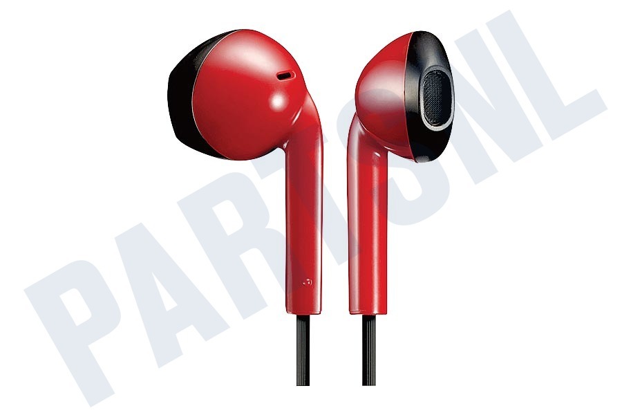 JVC HA-F19M-RB Retro Oordopjes Zwart Rood