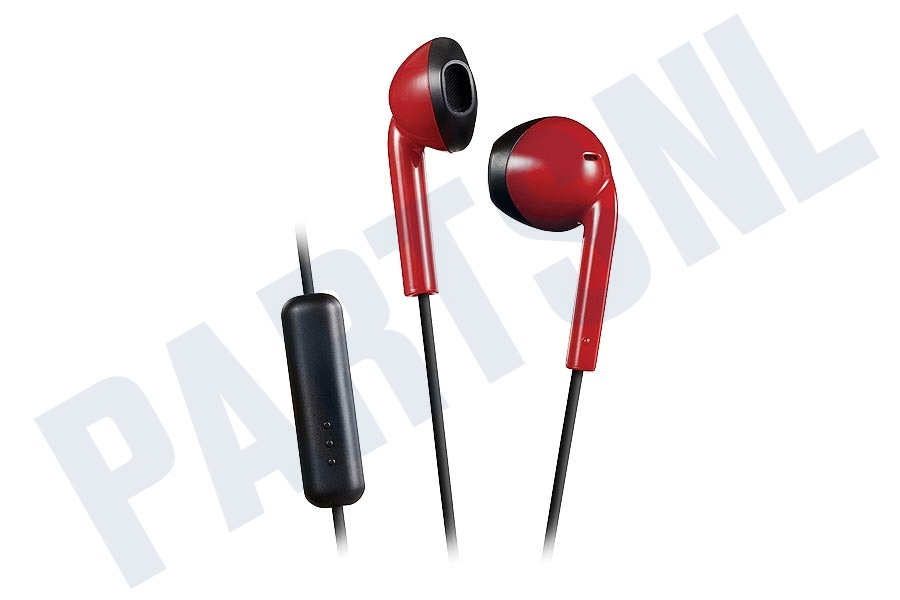 JVC HA-F19M-RB Retro Oordopjes Zwart Rood