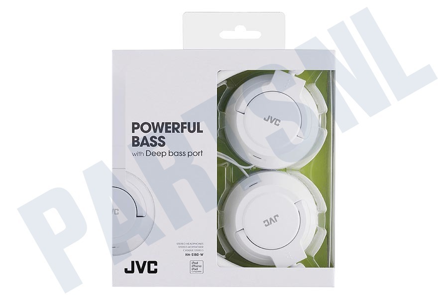 JVC HA-S180-W-E On Ear Lichtgewicht Hoofdtelefoon Wit