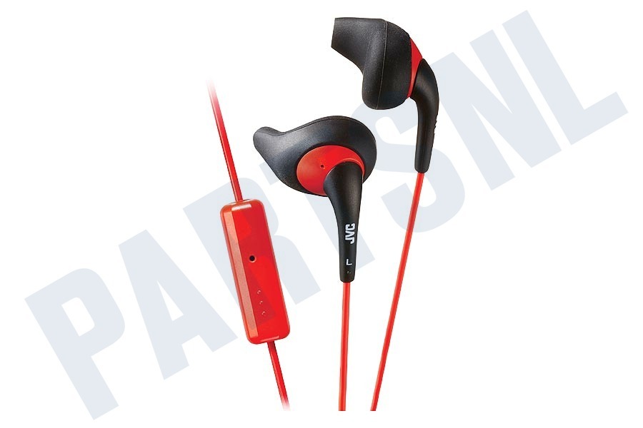 JVC HA-EN10-BR-E Gumy Sport In Ear Hoofdtelefoon met Microfoon Zwart/Rood