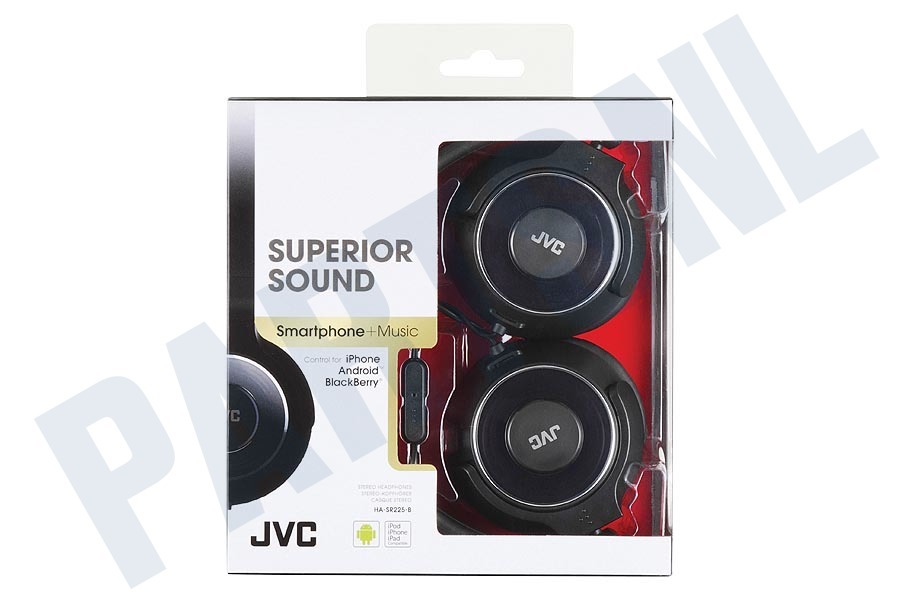 JVC HA-SR225-B Superiour Sound Lichtgewicht Hoofdtelefoon