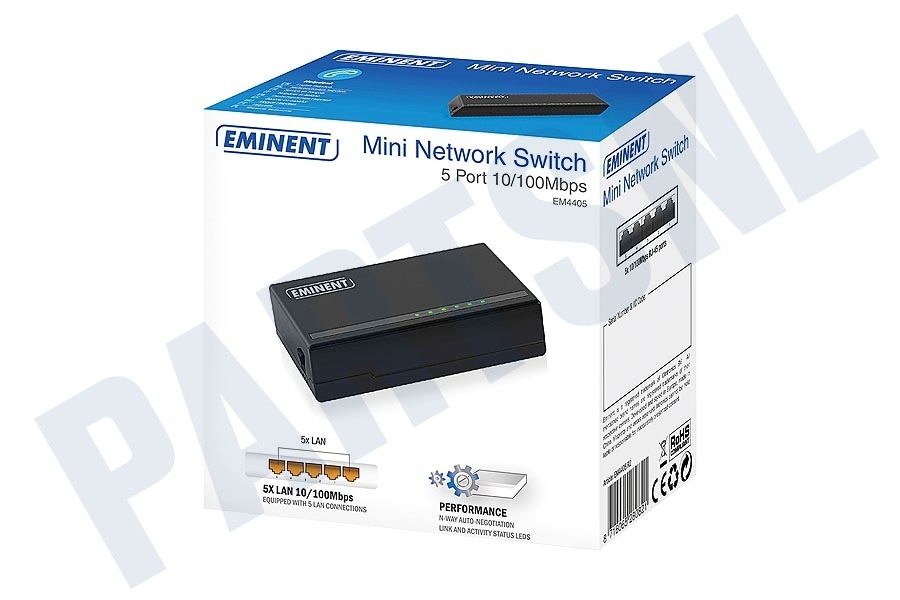 Eminent Switch netwerk 10/100Mbps