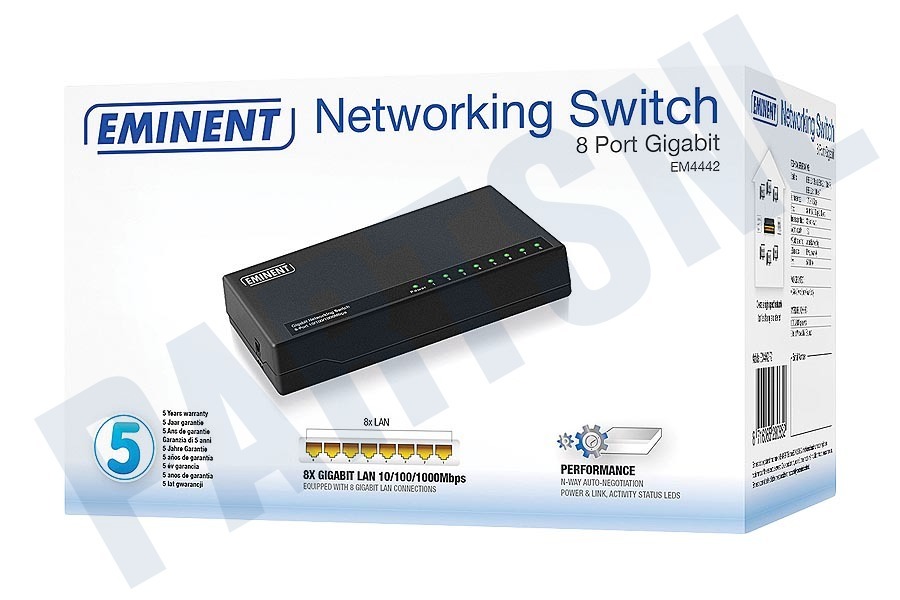 Eminent Switch netwerk 10/100/1000mbps