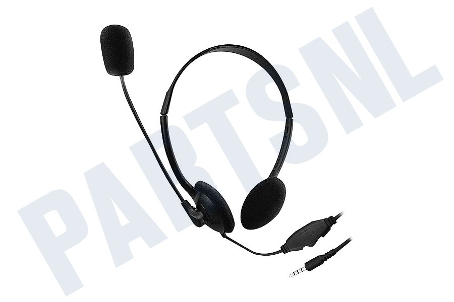 Ewent Hoofdtelefoon Chat headset met verstelbare microfoon
