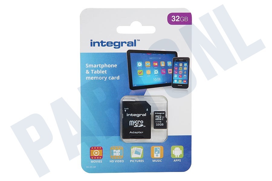 Integral Memory card Smartphone & Tablet, Class 10 (incl.SD adapter)