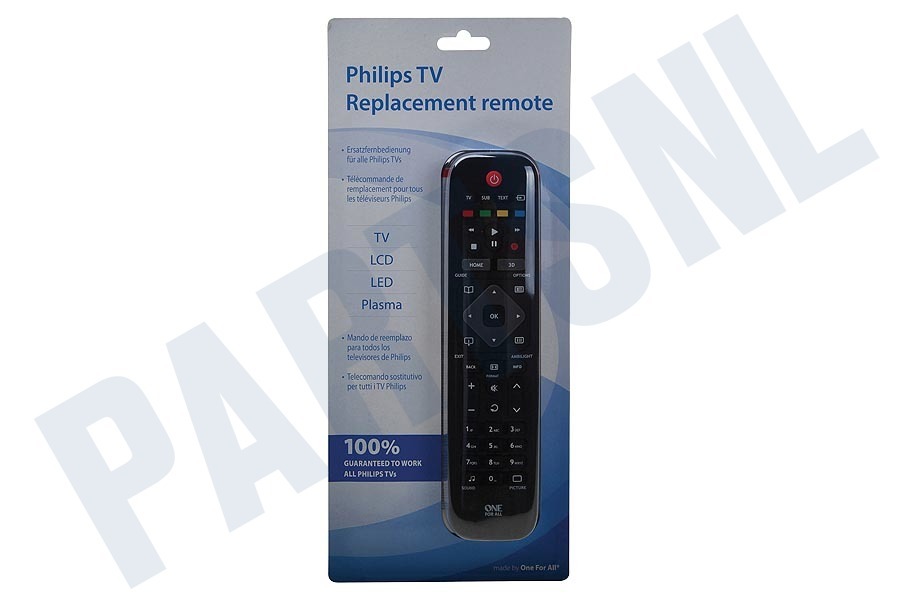 One For All URC 1913 Afstandsbediening Geschikt voor alle Philips televisies