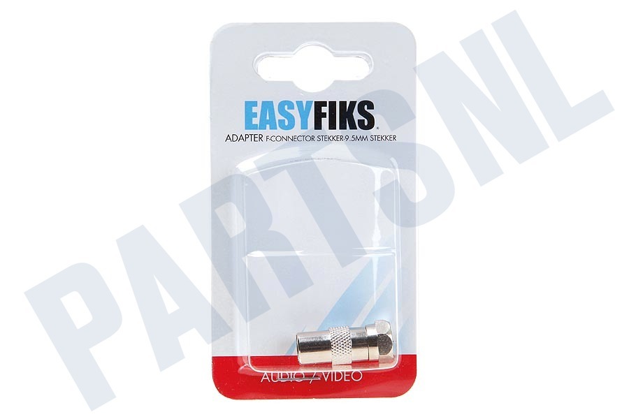 Easyfiks Antenne Verloop, Coax, IEC Male - F-Connector Male