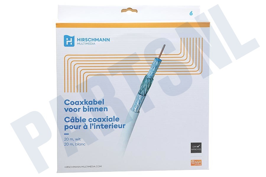Hirschmann KOKA 9 ECA/20m KOKA 9 Eca 20 meter White Shop