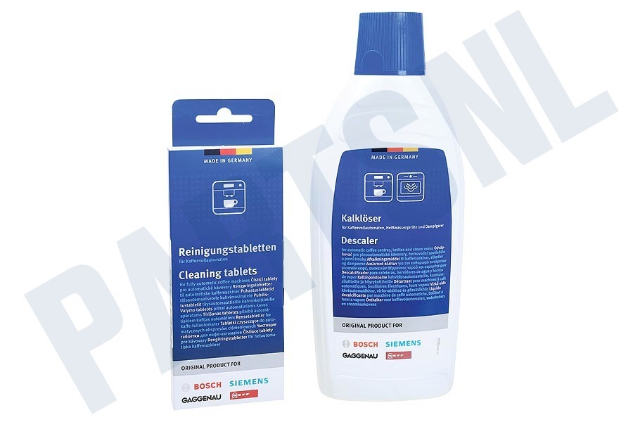 Bosch Koffiezetapparaat 311980, 00311980 Reinigingsset Ontkalker en reiniger
