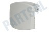 AEG Wasmachine Deurgreep Breed, 10cm, metallic grijze plastic greep