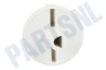 Zanker Wasmachine Knop wit -met korte as- (W)