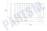 Universeel Rooster geschikt voor Universeel Uitschuifbaar 380mm tot 640mm