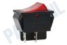 Universeel Schakelaar invries -met rood lampje-