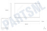 Zanussi-electrolux Koelkast Glasplaat 450x320mm met strip