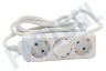 Q-Link Tafelcontactdoos 3x 1.5mm2 1.5 Meter Wit