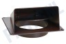 Universeel Luchtrooster kunststof 100mm 1 klep, bruin