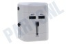 Mobilize 21895 Mobilize International Travel Adapter incl 2-Port USB