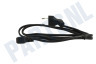 Easyfiks Netvoedingskabel C7 haaks, 2x0.75mm2, 1,5 Meter Zwart