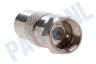 Easyfiks Antenne Verloop, Coax, IEC Male - F-Connector Male