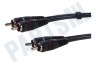 Easyfiks Tulp Kabel 2x RCA Male-2x RCA Male, 1.2 meter, Verguld