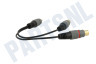 Easyfiks Tulp Splitter RCA Male - 2x Tulp Contra RCA Female 20cm