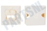 Easyfiks Netwerk Wandcontactdoos 2x RJ45 Female, Opbouw
