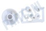 Universeel Knop Van oven, fornuis, kookplaat wit
