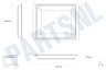 Hotpoint Oven-Magnetron 137834, C00137834 Bakblik 445x365mm -emaille-