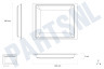 Küppersbusch Oven-Magnetron 441174, 00441174 Schaal Glazen ovenschaal 440x350