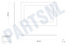 Ikea Oven-Magnetron Glasplaat Binnenruit oven 495x405mm