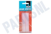 Bison  1490812 Hobby Glue Sticks Transparant 7mm geschikt voor o.a. Bison Glue Gun Hobby