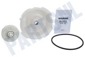 Dimplex 10013913 419027, 00419027 Vaatwasser Simmering met veer van spoelpomp + schoep geschikt voor o.a. voor o.a. motor 489652