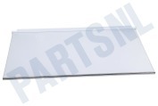 Atag-pelgrim 481010747964 Koelkast Glasplaat Bovenste legplaat met strippen geschikt voor o.a. KS32102AA01, KD62102AA01