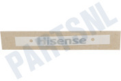 Hisense HK1501596 Vrieskist Hisense Logo Sticker geschikt voor o.a. Diverse modellen