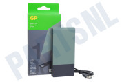 GP GPPBM10CGRMSR256 M2+ 10C  Powerbank GP 10.000 mAh, groen geschikt voor o.a. 10.000 mAh 1x USB-A 2x USBC ports