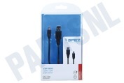 Medion 10181 Mini  USB Kabel 100cm Zwart geschikt voor o.a. Mini USB