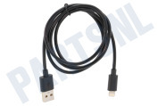 USB Kabel geschikt voor Apple Apple Lightning, Zwart, 100cm