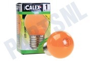 Calex  473429 Calex LED Kleurlamp Oranje 240V 1W E27 geschikt voor o.a. E27 P45 1W 12Lm 240V