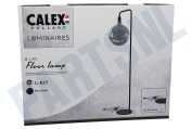 Calex  941400 Calex Vloerlamp, Zwart geschikt voor o.a. Met schakelaar