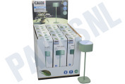 Calex 4301005000  Serino Groen Tafellamp Oplaadbaar Display geschikt voor o.a. SMD 2W 90LM 2700K Dimbaar