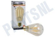 Calex  1101001800 LED volglas Filament Rustieklamp 3,5W E27 geschikt voor o.a. E27 ST64 Dimbaar