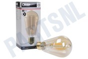 Calex  1101000100 LED Volglas Langfilament Rustieklamp ST64 4,5W E27 geschikt voor o.a. E27 4,5W 470lm 2100K ST64