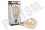 Calex  1101002100 LED Straight Filament Rustieklamp E27 4,5W geschikt voor o.a. E27 Goud Dimbaar 4,5W 470lm