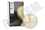 Calex 5101002000  Smart LED Filament Rustic Gold Globelamp E27 Dimbaar geschikt voor o.a. 220-240V, 7W, 806lm, 1800-3000K