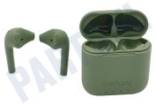 Defunc DEFD4216  True Go Slim Earbud, Groen geschikt voor o.a. Draadloos, Bluetooth 5.0, USB-C