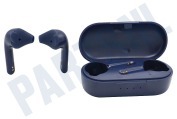 Defunc DEFD4274  True Basic Earbud, Blauw geschikt voor o.a. Draadloos, Bluetooth 5.2, USB-C