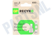 LR03 ReCyko+ AAA 650 - 2 oplaadbare batterijen